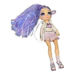 Rainbow High Cheer Violet Willow Fashion Doll – Purple Hair, Great Condition